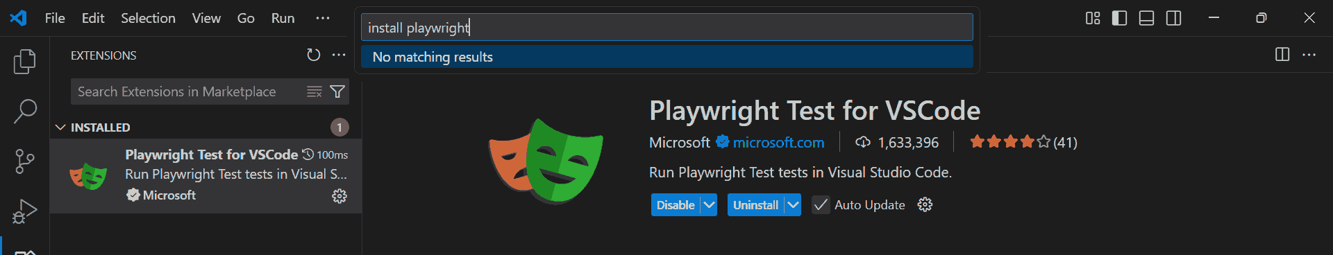 Install Playwright command Install Playwright command